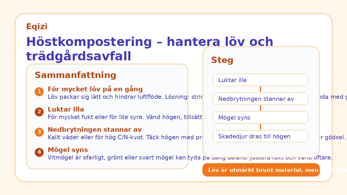Höstkompostering – hantera löv och trädgårdsavfall