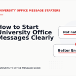 How to Start University Office Messages Clearly