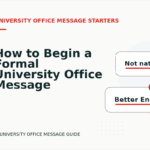 How to Begin a Formal University Office Message