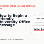 How to Begin a Friendly University Office Message