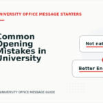 Common Opening Mistakes in University Office Messages