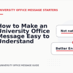 How to Make an University Office Message Easy to Understand