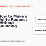 How to Make a Polite Request Without Sounding Demanding in University Office Message English