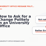 How to Ask for a Change Politely in an University Office Message