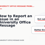 How to Report an Issue in an University Office Message