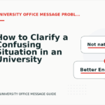How to Clarify a Confusing Situation in an University Office Message