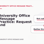 University Office Message Practice: Request and Reply Examples