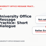 University Office Message Practice: Short Dialogue Examples