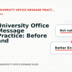 University Office Message Practice: Before and After Corrections